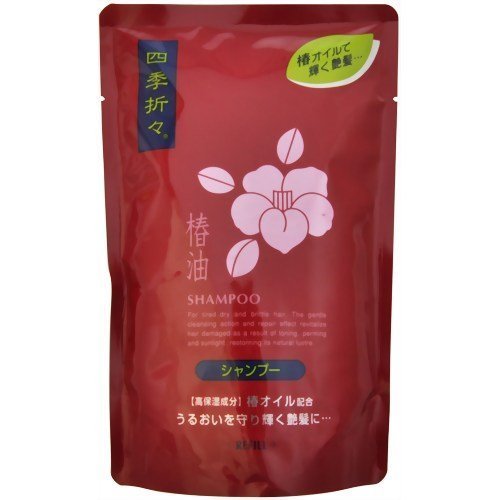 KUMANO YUSHI Shikioriori | Shampoo | TSUBAKI OIL Shampoo Refill 450ml (Japan Import)