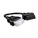 Haimall Mitsubishi 12pin OBD1 OBD2 Connector Adapter OBD diagnostic cable for Mitsubishi