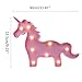 Pooqla Pink Unicorn Shaped Animal Light Table Lamp 3D Marquee Unicorn Sign Marquee Nightlight Home Decoration Battery Operated