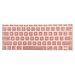 MOSISO Protective Keyboard Skin Compatible MacBook 12 Inch Retina Display, Light Pink Gold