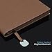 Leather Notebook,izBuy Classic Vintage Notebook Diary Medium Size for Men/women 240 Lined Beige Pages-Mediterranean Style 0.5mm Smooth Gel Pen Included,Darkbrown(58-25)