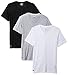 Lacoste Men's 3PK Supima Cotton Slim FIT Vneck TEE, Black/Gry/White, Small