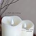 3D Moving Flame Led Candle With Timer by Simplux,3x9 Inch,Ivory