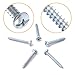 VIGRUE Plastic Self Drilling Drywall Anchors with Screws Kit, 130pcs Hallow Wall Anchors Set