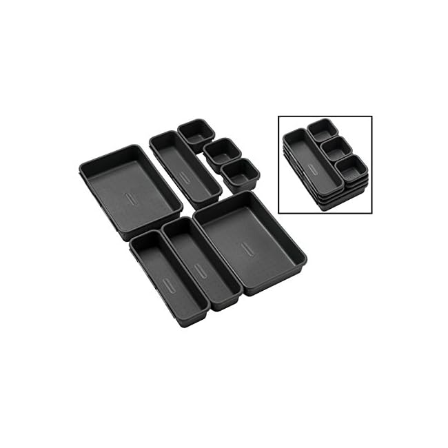 Madesmart Interlocking Drawer Organizer Bins 8...