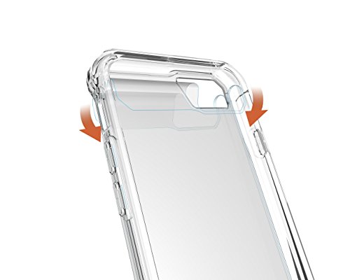 iPhone 7 Case iPhone 8 Case Airbag Anti Fall Sleeve Case Shock Proof for iPhone 7 and iPhone 8 Border Protective Cover, Transparent Shell (White)