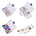 30 Color Nail Foil Transfer Sticker, Kissbuty Holographic Flower Nail Art Stickers Tips Wraps Foil Transfer Adhesive Glitters Acrylic DIY Nail Decoration, 3 Boxes (Flowers and Glitters)