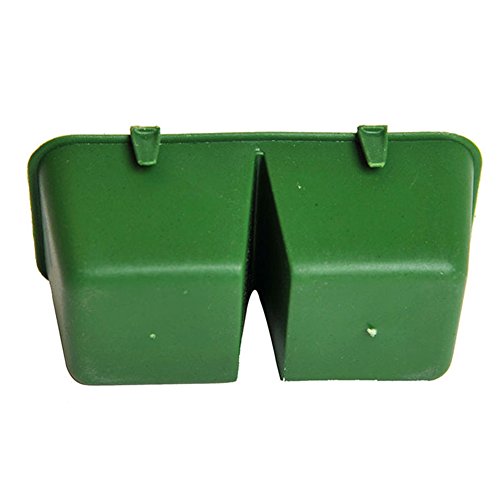 2 in 1 Parrot Food Water Bowl,Double Plastic Troughs Food Water Feeding Bowl Dish for Parrot Hamster Totoro Cage,Bird Food Feeding Dish Water Seed Feeder Bowl for Parrot Macaw African Grey Budgie