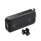 LESHP Outdoor Bicycle Speakers Portable Bluetooth 4.0 Speaker IP67 Waterproof Dust-proof Anti-scratch Shockproof Bluetooth Speaker with LED Light Bike Mount for Outdoor Riding Hiking Camping