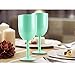 Stainless Steel Wine Glasses, 1 Pcs Keeper Premium Grade 304 Stainless Steel Wine Glasses 10 Oz Insulated Unbre Steel Cocktail Glass Wine Goblet Glass with Lid Great for Daily, Camping & Picnics Green