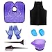 HYOUJIN PRO- Purple 11Pcs Hair Dye Kit Hair Dye Coloring DIY Beauty Salon Tool Kit- Hair Tinting Bowl,Dye Brush,Ear Cover, Hair Salon Working Apron,Hair Coloring Cape For Hair Coloring Bleaching Dying