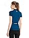 Baleaf Women's Space Dye Short Sleeve Cycling Jersey UPF 30+ Navy Blue Size L