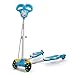 Tooge Four Wheel Scooter in Cute Frog Shap for Kids with Flash and Music, Powered by Riders' Movement, Safe and Secure(Blue)