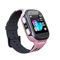 Kids Smart Watch, Phone Smartwatch for Kids LBS Tracker Phone Watch with 1.44 inch Touch Screen SOS Canera for Boys and Girls-Pink500