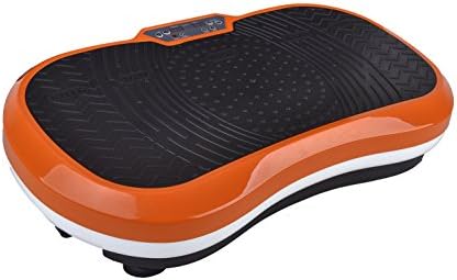 Fitness Vibration Platform Workout Machine Exercise Equipment For Home Vibration Plate Balance Your Weight Workout Equipment Includes, Remote Control &amp; Balance Straps Included (Orange+White)