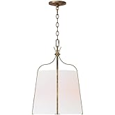 Generation Lighting-Leander-1 Light Small Hanging Shade Pendant in Transitional Style-19.63 Inch Tall and 14.25 Inch Wid