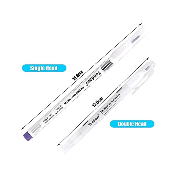 6 Pcs Tattoo Marker Pens, Tattoo Stencil Pen, Surgical Skin Marker with