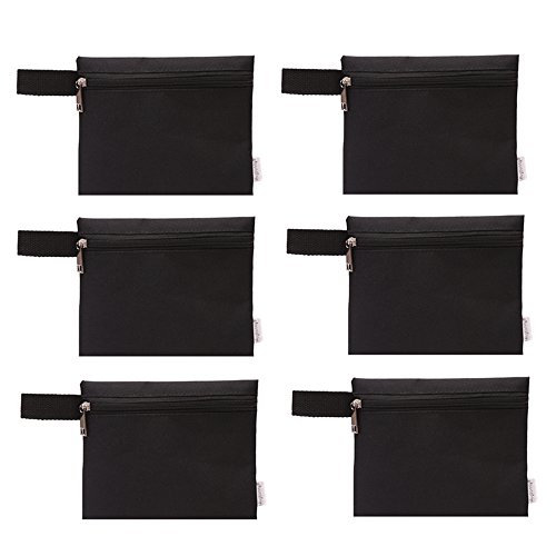 Augbunny 600D Zipper Multi-purpose Waterproof School Office Home Supply Organizers Pouch Tool Bag 6-pack