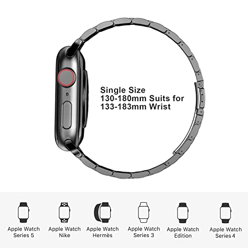 Fitlink Metal Band Compatible with Apple Watch Series 8 7 6 5 4 3 2 1