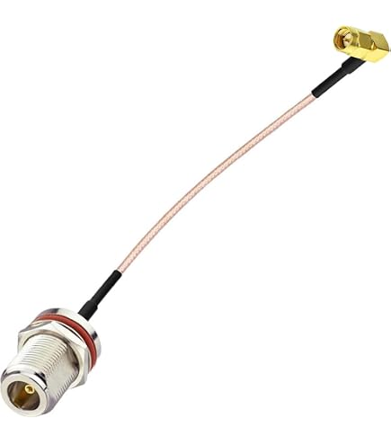 FME Female To SMA Female RF Coax Adapter - USA Seller, WiFi & Radio Connector Converter