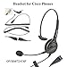 OvisLink Professional Cisco Headset with HD Sound Noise Cancellation and Quick Disconnect Cords - Monaural Call Center Headset for Cisco Phone Models 8821, 7925g, 7975, 7945, 504g, 525g and Many More