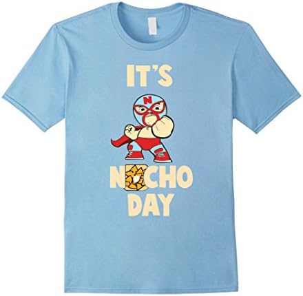 Mens It's Nacho (Not Your) Day Lucha Libre Mask Wrestler T Shirt 2XL Baby Blue