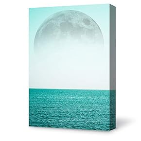 Canvas Wall Art for Living Room,Bedroom Home Artwork Paintings Coast and Horizon Ready to Hang - 12x18 inches