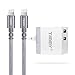 USB Wall Charger Adapter TIMMY 2.4A 12W Dual Port Travel Power Adapter with Lightning Cable 6FT 2PACK USB Data Sync Charging Cord for iPhone X/8/7/6S/Plus/5S/SE/5C/iPad Air/mini
