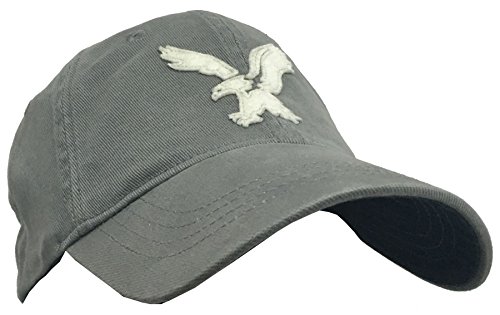 American Eagle Outfitters Grey w/ White Big Eagle Baseball CapS/M
