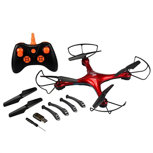 SANNYSIS 2.4GHz 4CH 6-axis Gyro RC One Key Return RC Quadcopter Aircraft Drone + Remote Orange