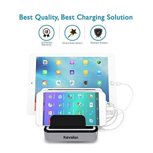 Kavalan 4 Port USB C Charging Station Dock & Organizer - Universal Tablet & Smartphone Multi-Device  - //coolthings.us