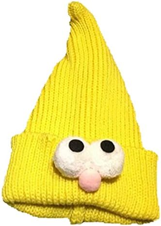 Baby Girls Boys Knit Beanie Cap Winter Warm Christmas Hats (Yellow)