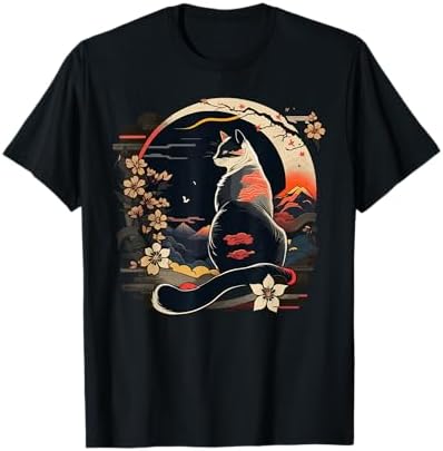 Amazon.com: Funny Cat Japanese Catzilla T-Shirt : Clothing, Shoes