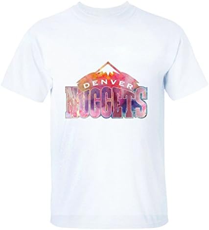 Yigenvren Mens West Basketball Team Denver-Nuggets Watercolor Art Funny T-Shirts for Men XXL white