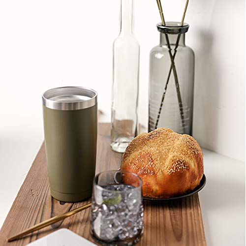 5 Tumbler+Insulated+Stainless+Beverage+ArmyGreen