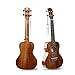 Deviser Concert 23inch professional ukulele Solid Koa Top Koa back & side with Gig Bag & Aquila String & Digital Tuner & Strap & Polishing Cloth