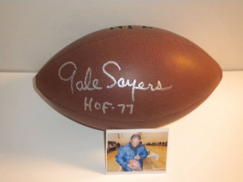 gale sayers autographed football