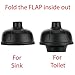 SOFINNI Heavy Duty Toilet Plunger Clogged, Unclog Sink Flange - Plungers for Bathroom - Dual Purpose Flap Drain Cleaner