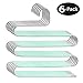 Myfolrena Pants Hangers, Updated S Shaped Hanger Non Slip Clothes Hanger Space Saving for Jeans Trousers Slacks Leggings (Teal-6 Pack)