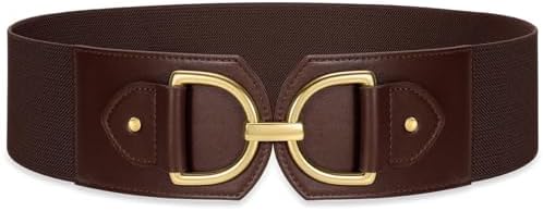 WHIPPY Vintage Western Leather Belt for Women Double Buckle  display picture 2