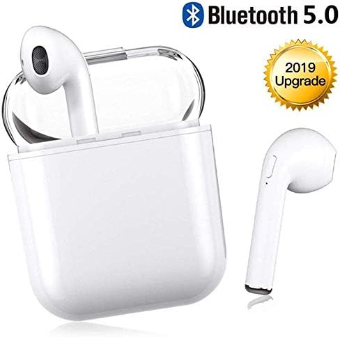 kunT i8X-TWS transparent shell Bluetooth Headsets Wireless Headsets 5.0 Headset Bluetooth In-ear Earphone Wireless Stereo In-ear Handsfree for Apple Airpods Android/Iphone