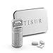 TISUR - Large, Solid, Titanium Single Chamber Keychain Pill Holder/Container for Men & Women ~ Holds Aspirin, Ibuprofen, Advil & Other Medications ~ Waterproof & Ideal Pill Fob for Travel ~ 2.6