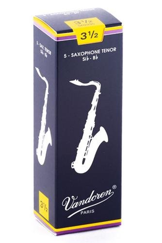 Vandoren Tenor Saxophone Reeds Strength 3.5 Box of 5