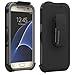 PureGear DualTek HIP Durable Slim Protective Shock absorbing + 360° Swivel Belt Clip Holster + Adjustable Kickstand for Samsung Galaxy S7, Black