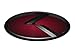 3D K Logo Emblem Red & Black Edition Set 3pc Front + Rear + Mini Sticker (Fit: KIA 2010-2016 SOUL)