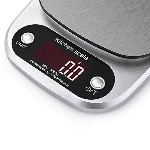 Digital Kitchen Scale, Businda Smart Weigh Culinary Kitchen Scale 10kg x 0.01g, Digital Food Scale with Dual Weight Platforms for Baking, Cooking, Food, and Ingredients
