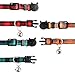 PUPTECK 2 Pack Adjustable Bowtie Small Dog Collar with Bell Charm (8-11