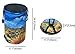 WAHSAN 32 Gallons Garden Bag-Reusable Pop-up Lawn Leaf Yard Waste Bag Sun Flower Print Canvas Container- 17.7