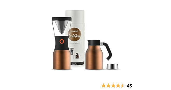 Asobu Coldbrew - Cafetera portátil para cerveza fría con una ...