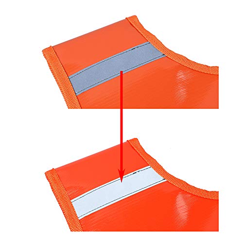 Orange Winch Recovery Rope Damper Dampener Blanket with Storage Pocket-Light - Image 3